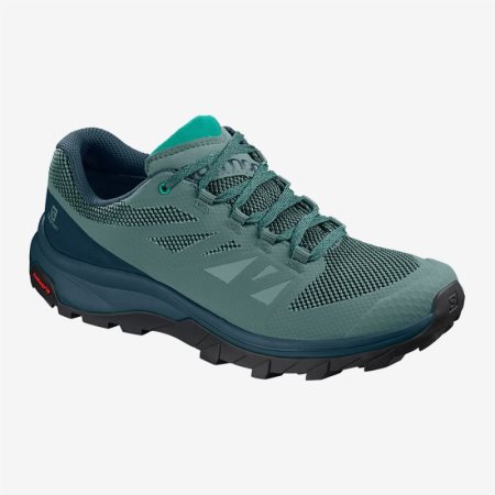 Salomon OUTline W Womens Hiking Shoes Green UK ICMP